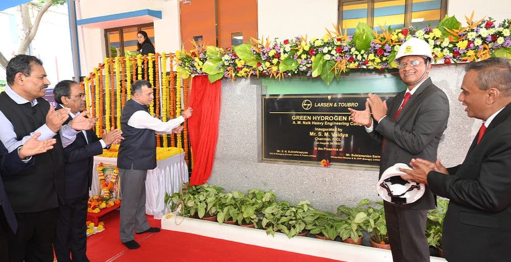 L&T Commissions Green Hydrogen Plant at its Industrial Site in India