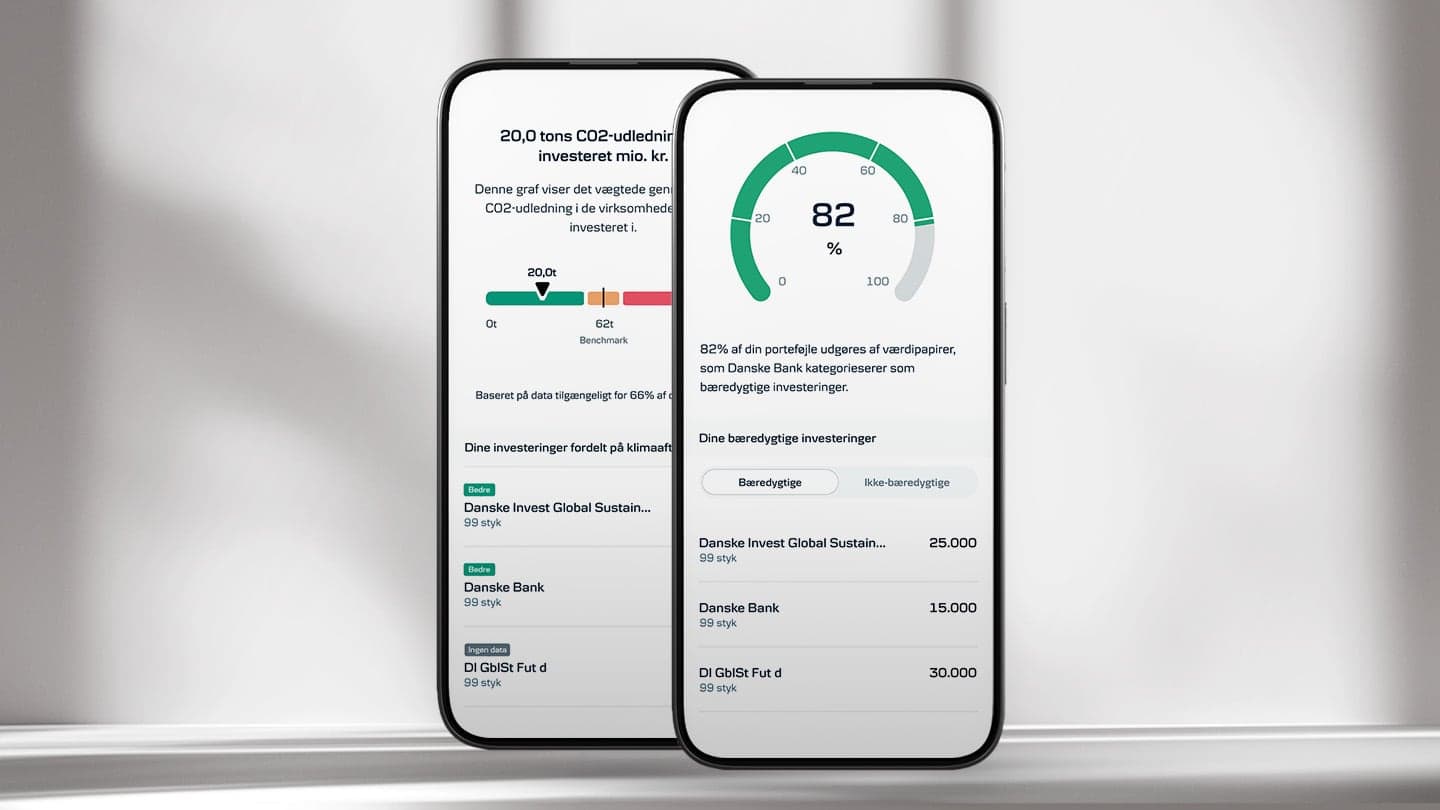 Danske Bank's New Mobile Feature for Sustainable Investing