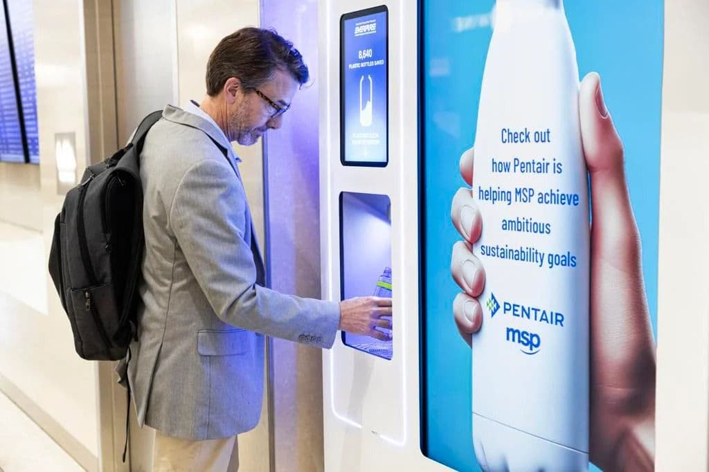 MSP Airport Ditches Plastic, Offers Free Water With Pentair